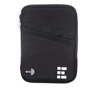 Zero Grid Passport Wallet - Travel Document Holder w/RFID Blocking, Black, One Size, Single