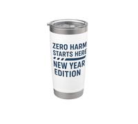 Zero Harm Starts Here - New Year Edition | Safety Awareness Stainless Steel Insulated Tumbler