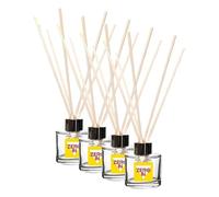 Zero In 30-Day Bamboo Diffuser - Natural Citronella Mosquito Repellent, Chemical-Free Insect Protection for Indoor & Outdoor Use, Eco-Friendly 30-Day Coverage (Pack of 4)