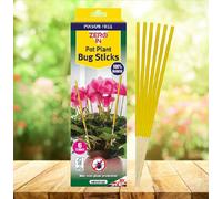 Zero In 6 Houseplant Sticky Insect Traps Plant Pot Sticks Non Toxic Odorless Bug Traps