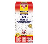 Zero In All-In-One Ant Killer Kit. Long-lasting Control and Effective Prevention Reinfestations. Value Kit Includes Ant & Insect Killer - 300 ml Aerosol; Killer Powder - 300 g; Bait Station - Twinpack