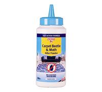 Zero In Carpet Beetle & Moth Killer Powder - 250 g - Puffer-Pack Treatment, Ready-to-Use Fast Acting Formula