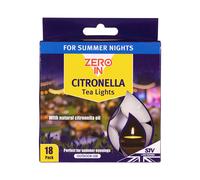 STV Zero In Citronella Tea Lights 18 Pack | Charlies