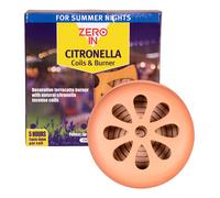 Zero In Citronella Terracotta Burner & Coil 6 Pack