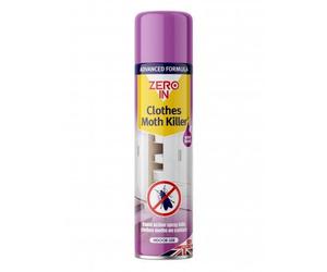 Zero In Clothes Moth Killer 2 - 300ml Aerosol