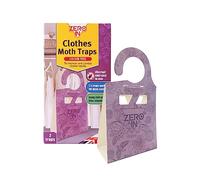 Zero In Clothes Moth Trap - Twinpack. Pheromone Technology. Poison-Free. Monitor Infestations. Hang in Wardrobes and Stand in Cupboards and Drawers.