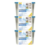 Zero In Compact Dehumidifier - Fragrance-Free - 3-Pack | Moisture Absorber & Odor Eliminator for Wardrobes, Closets, Bedrooms & Storage Spaces | Prevents Mold, Mildew & Dampness | Long-Lasting Protect