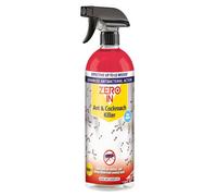 Zero In Anti-Bacterial Ant & Cockroach Killer - 1 L Spray, Controls Insects and Kills Germs in the Home and Garden, Prevent Repeat Re-Infestations, Ready-To-Use