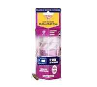 Zero In Demi-Diamond Clothes Moth Killer. Pheromone Technology. Poison-Free. Monitor Infestations. Hang in Wardrobes and Stand in Cupboards and Drawers, white