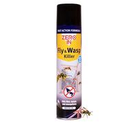 Zero in Fly and Wasp Killer - 300 ml Aerosol, Controls Flying Insects and Bugs in The Home, Ready-To-Use, Fast Action Formula, Instand Knockdown of Flies, Waps and Other Flying Insects
