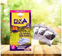 Zero In Fly Max Fly Trap Bait Refills Outdoor Fly Catcher Poison Free Bait 3X4G