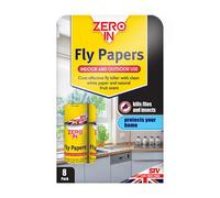 Zero In Fly Paper, Pack Of 8
