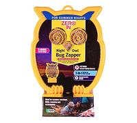 Zero In Night Owl Rechargeable Bug Zapper Kills Wasps, Flies and Mosquitoes, Hanging or Free-Standing in the Home or Garden, LED Insect Lamp, Battery Operated