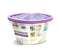 Zero In Refillable Dehumidifier - Lavender Scent - 300g | Moisture Absorber for Wardrobes, Closets, Bedrooms, and Storage Spaces | Prevents Mold, Mildew & Dampness | Eco-Friendly & Reusable