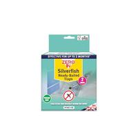 Zero in Silverfish Ready Baited Traps - Pack of 2 | Effective Silverfish Control for Homes | Non-Toxic, Long-Lasting, Ready-to-Use