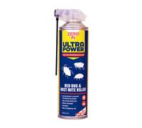 Zero In Ultra Power Bed Bug and Dustmite Killer 500ml, Dual Action Aerosol Indoor Use