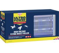 Zero In Ultra Power High Voltage Insect Killer - Size: 27 x 49 x 11cm - Silver - Wilko