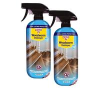 Zero In Woodworm Destroyer - LARGE 2 x 1 Litre Ready to Use | Woodworm Termites & Beetles | ZER993