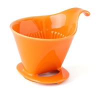 Zero Japan - Bee House Pour Over Coffee Dripper - Lead-Free & Cadmium-Free Ceramic Coffee Maker with Elegant Peek Hole, Drip Cone Brewer Coffee Gifts, Brewing Accessories - Tangerine, Standard Size