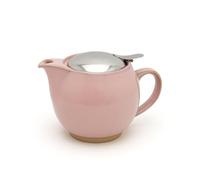 Zero Japan Bee House Round Teapot For One, 15 Oz - Ceramic Tea Pot with Stainless Steel Lid and Infuser, Diswasher and Microwave Safe Tea Pots (Sakura Pink)