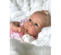 Zero Pam-18 Inch Realistic Reborn Baby Dolls Silicone Full Body, Real Life Baby Dolls Lifelike Reborn Doll That Look Real, Anatomically Correct Girl, Realistic Babys Doll with Accessories for Girls 3+