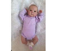 Zero Pam 18 Inch Reborn Bettie Doll, Realistic Reborn Baby Girl Soft Silicone, Baby Re-born Girl Silicone Full Body, Newborn Baby Doll with Eyes Open