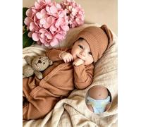 Zero pam 18in Reborn Baby Boy Dolls Realistic Reborn Baby Doll Rooted Hair | Smiling Reborn Baby Boy Doll With Rooted Hair, Life Size Reborn Toddler Dolls That Looks Real