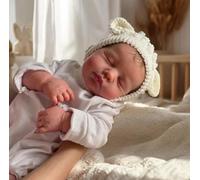 Zero pam 20 Inch Reborn Baby Dolls Boy Eyes Closed Full Silicone with Hair, Realistic Sleeping Babies Doll Newborn Real Baby Dolls That Look Real Lifelike Premiee Toddler Infant Doll