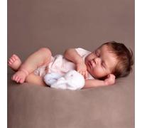 Zero pam 20 Inch Soft Full Body Silicone Reborn Baby Dolls Girl, Realistic Baby Dolls That Look Real, Real Looking Babys Doll Closed Eyes With Rooted Hair As Parenting Practice