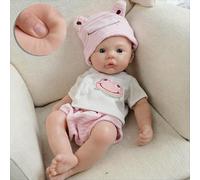 Zero pam Floopy Full Silicone Baby Dolls,33CM Reborn Baby Dolls,Squishy Realistic Babys Doll,Open Mouth 3D Skin Posable Newborn Babies, Lifelike Babys Doll That Look Like Real Life Babies For Girls