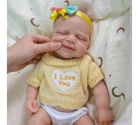 Zero pam Floopy Full Silicone Baby Dolls,33CM Reborn Baby Dolls,Squishy Realistic Babys Doll,Open Mouth 3D Skin Posable Newborn Babies, Lifelike Babys Doll That Look Like Real Life Babies For Girls