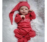 Zero pam Full Silicone Baby Boys,18 Inch Reborn Dolls Silicone Full Body Open Eyes Boy, Realistic Baby Doll Soft Vinyl, Lifelike Newborn Babys Dolls That Look Real Life Reborn Babies