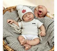 Zero pam Full Silicone Baby Dolls,30CM Reborn Baby Dolls Silicone Full Body | Open Mouth Realistic Reborn Baby Dolls girl,Squishy Reborn Doll,Anatomically Correct Girl, Real Life Babys Doll For Girls