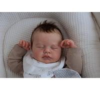 Zero pam Full Silicone Reborn Baby Dolls Girls-20 Inch Reborn Dolls Silicone Full Body, Realistic Baby Doll, Anatomically Correct Girl Rooted Hair Sleeping Realistic Babe Doll For Kids Age 3+