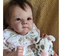 Zero pam Real Life Reborn Baby Dolls Girl Bettie 18 Inch Soft Vinyl Realistic Newborn Baby Dolls Posable Life Like Babies Preemie Girl Doll With Full Accessories