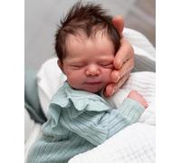 Zero pam Realistic Reborn Baby Dolls Girl 18 Inch Sleeping Newborn Preemie Baby Dolls That Look Real Life Reborn Toddler Babies With Rooted Hair