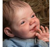 Zero pam Realistic Reborn Baby Dolls Silicone Full Body, 20 Inch Life Like Anatomically Correct Newborn Babies Boy, Smiling Silicone Toddler Babies That Look Real