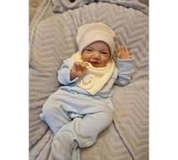 Zero pam Realistic Reborn Baby Dolls Silicone Full Body Boy 20 Inch Life Like Anatomically Correct Baby Dolls That Look Real Soft Vinyl Smiling Newborn Babys Doll With Open Eyes
