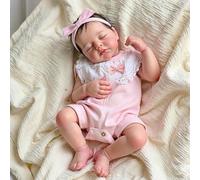 Zero pam Realistic Reborn Dolls, Silicone Full Body Girl- 20 Inch Anatomically Correct Girl Sleeping Reborn Toddler Dolls, Rooted Hair Realistic Baby Doll Poseable Newborn Babies with Accessories