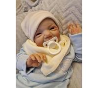 Zero pam Realistic Silicone Full Body Reborn Baby Dolls Boy, 20 Inch Anatomically Correct Newborn Dolls That Look Real, Posable Silicone Infant Preemie Size Doll Boy