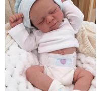 Zero pam Realistic Sleeping Reborn Baby Dolls Silicone Full Body 45 CM, Life Like Baby Dolls Boy With Anatomically Correct,Real Life Reborn Babies With Hair, Newborn Doll For Girls (Classic)