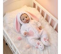 Zero pam Reborn Baby Doll,Realistic Babys Doll, Soft Cloth Body, Flexible Fine Silicone Vinyl Limbs, 48 Cm Lifelike Real Life Silicone Baby Dolls For Girls Ideal For Role-Play With Accessories