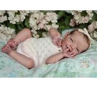 Zero pam Reborn Baby Doll Silicone Full Body Girl, 20 Inch Realistic Baby Doll Girl, Smiling Silicone Babies, Real Babies Feeling, Anatomically Correct Dolls For Girls Toys