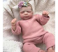 Zero pam Reborn Baby Dolls-18 In Realistic Baby Doll, Hand-painted Hair Newborn Babe Doll for Girls, Soft Cloth Body with Vinyl Limbs Reborn Toddler Dolls with Accessories
