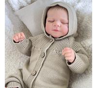 Zero pam Reborn Baby Dolls-18 In Realistic Baby Doll, Hand-painted Hair Real Life Babe Doll for Girls, Soft Cloth Body with Vinyl Limbs Reborn Toddler Dolls with Accessories