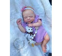 Zero pam Reborn Baby Dolls-18 In Realistic Baby Doll, Sleeping Reborn Toddler Dolls with Accessories, Hand-painted Hair Real Looking Babe Doll for Girls, Soft Cloth Body Newborn Babies