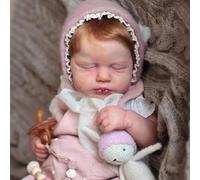 Zero pam Reborn Baby Dolls-18 In Realistic Baby Dolls, Sleeping Life Like Babe Doll That Look Real, Rooted Hair Newborn Babe Doll for Girls, Soft Cloth Body Reborn Babies with Accessories