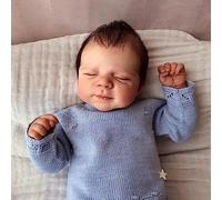 Zero pam Reborn Baby Dolls-18 In Realistic Baby Dolls with Accessories, Rooted Hair Life Like Babe Dolls That Look Real, Sleeping Newborn Babe Doll for Girls, Soft Cloth Body Reborn Babies