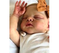 Zero pam Reborn Baby Dolls 18 Inch Realistic Baby Doll Life Like Reborn Dolls Sleeping Sweet Like Real Newborn Babies Soft Cloth Body Toys For Girls Boys With Accessories