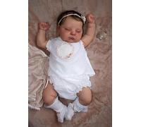 Zero pam Reborn Baby Dolls-20 In Realistic Baby Dolls with Accessories, Sleeping Newborn Babe Doll for Girls, Rooted Hair Life Like Babe Dolls That Look Real, Soft Cloth Body Reborn Babies